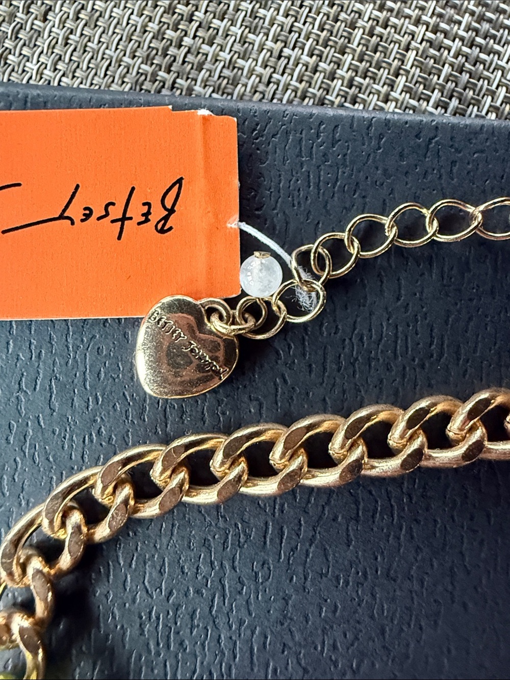 Betsey Johnson Halloween Gold Chain Multicolor Crystal Charm Necklace - Picture 7 of 8